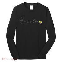 Ecuador Simple Love Ecuadorian Flag Heart On Ecuador Long Sleeve Shirt thumb 0