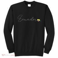 Ecuador Simple Love Ecuadorian Flag Heart On Ecuador Sweatshirt thumb 0