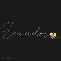 Ecuador Simple Love Ecuadorian Flag Heart On Ecuador Women's Hoodie thumb 2
