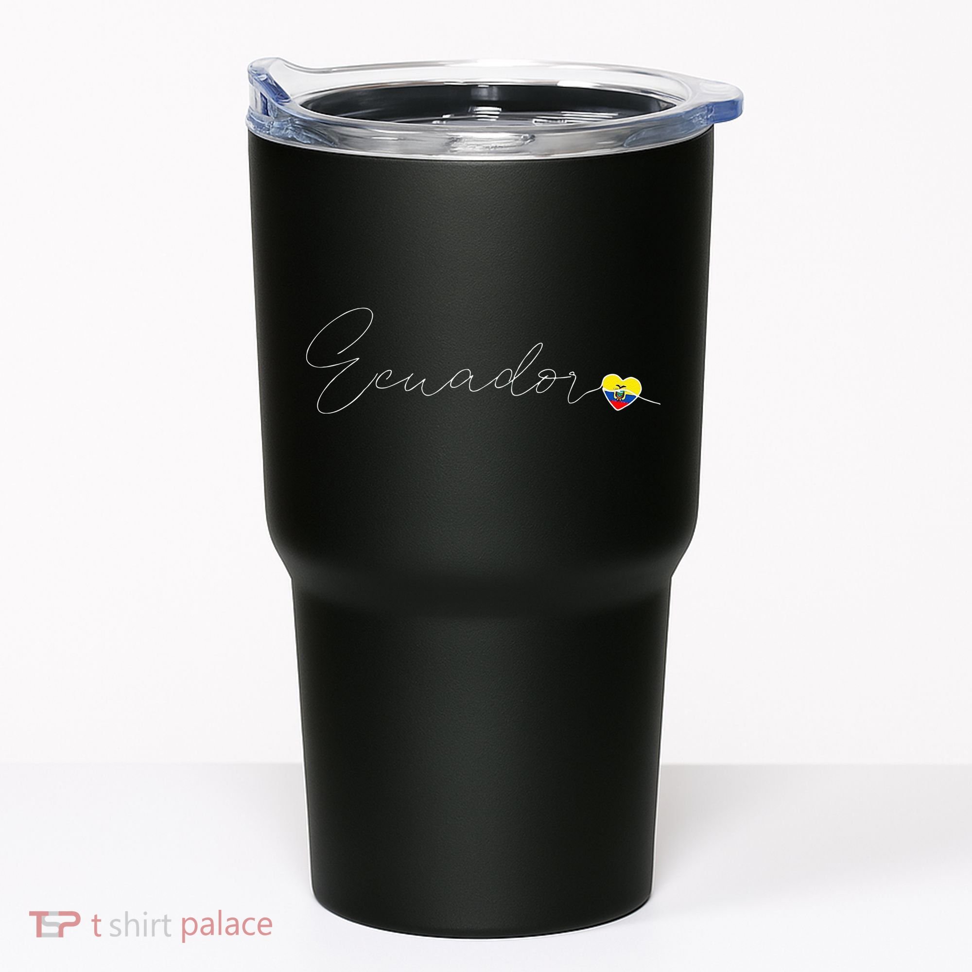 Ecuador Simple Love Ecuadorian Flag Heart On Ecuador Tumbler