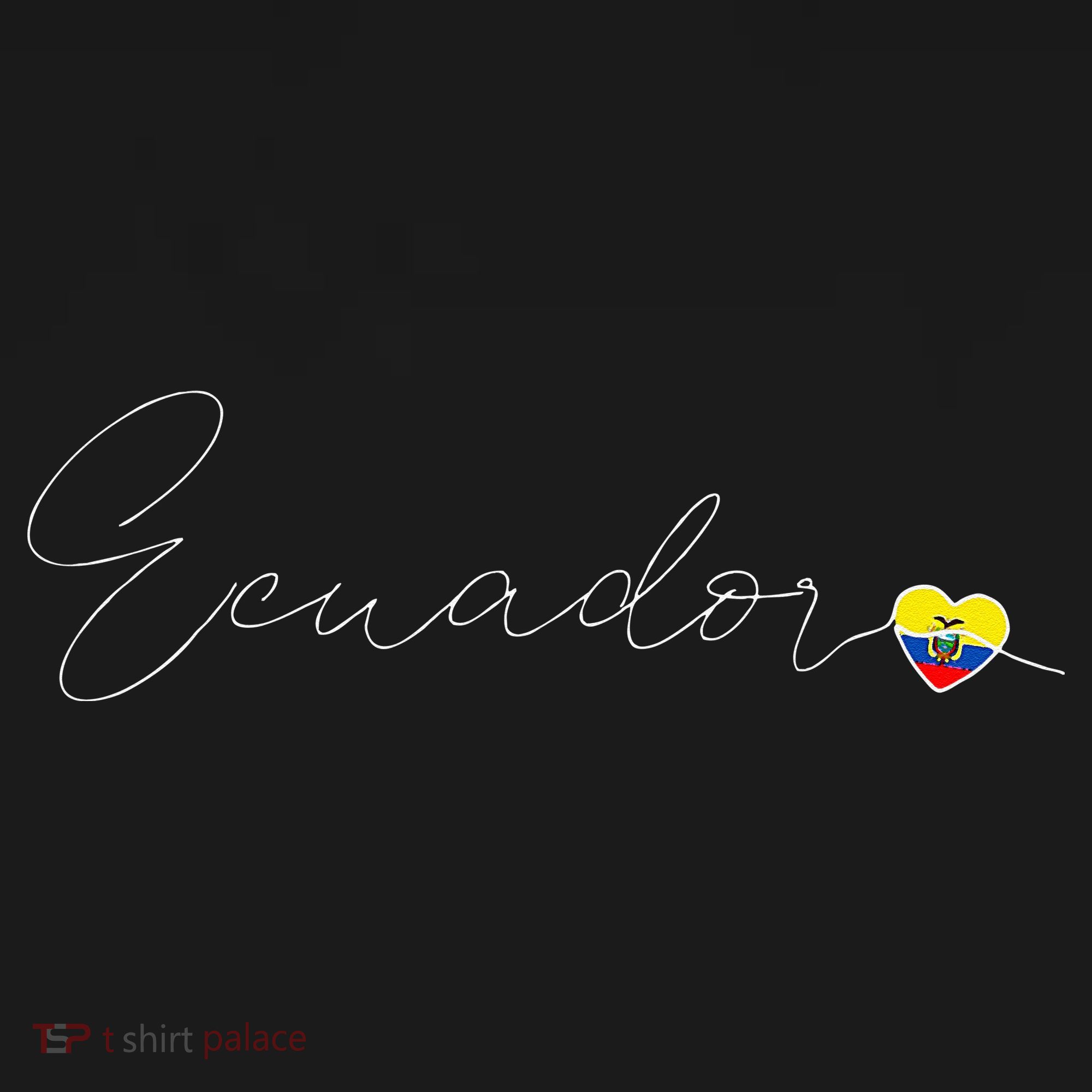 Ecuador Simple Love Ecuadorian Flag Heart On Ecuador Women's Tank Top