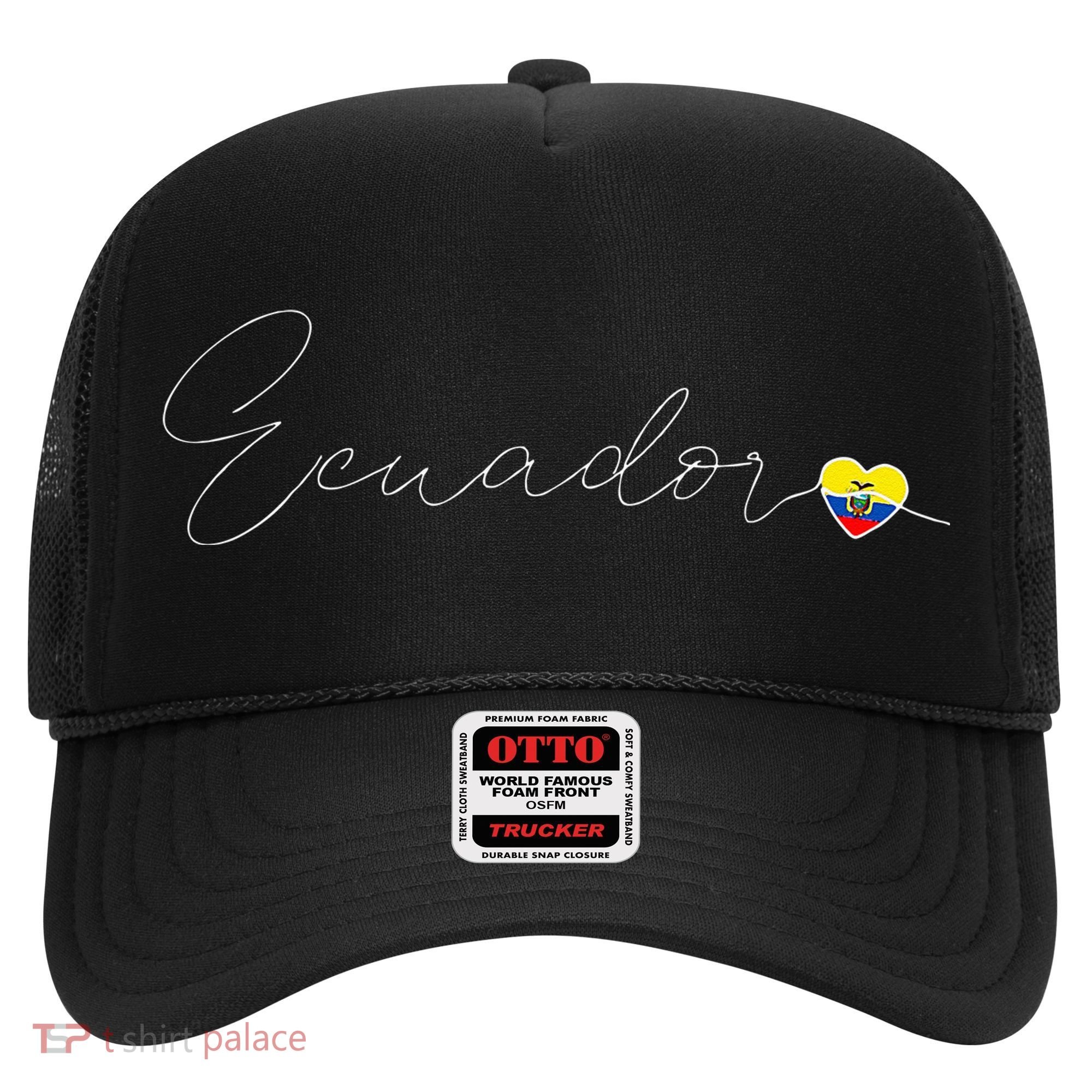 Ecuador Simple Love Ecuadorian Flag Heart On Ecuador Hat