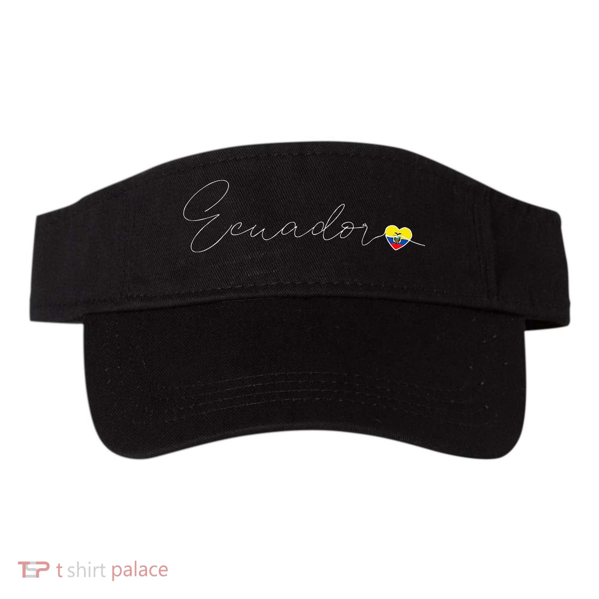 Ecuador Simple Love Ecuadorian Flag Heart On Ecuador Visor