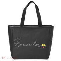 Ecuador Simple Love Ecuadorian Flag Heart On Ecuador Tote Bag thumb 0