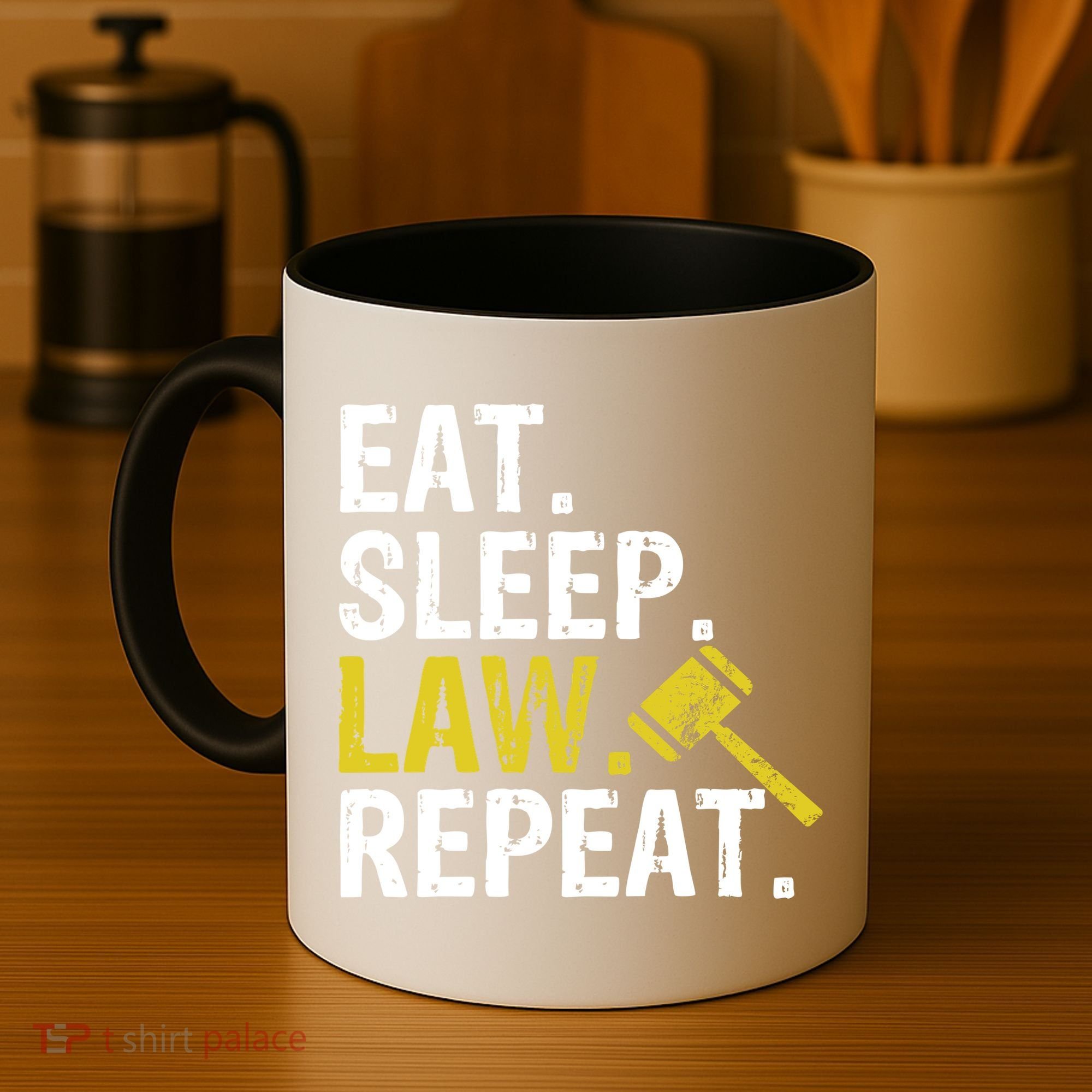 Eat Sleep Law Repeat School Lawyer Gift Coffee Mug