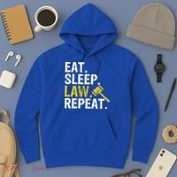 Eat Sleep Law Repeat School Lawyer Gift Hoodie thumb 3