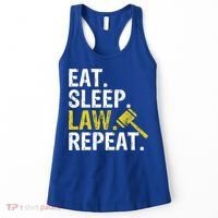 Eat Sleep Law Repeat School Lawyer Gift Women's Tank Top thumb 0