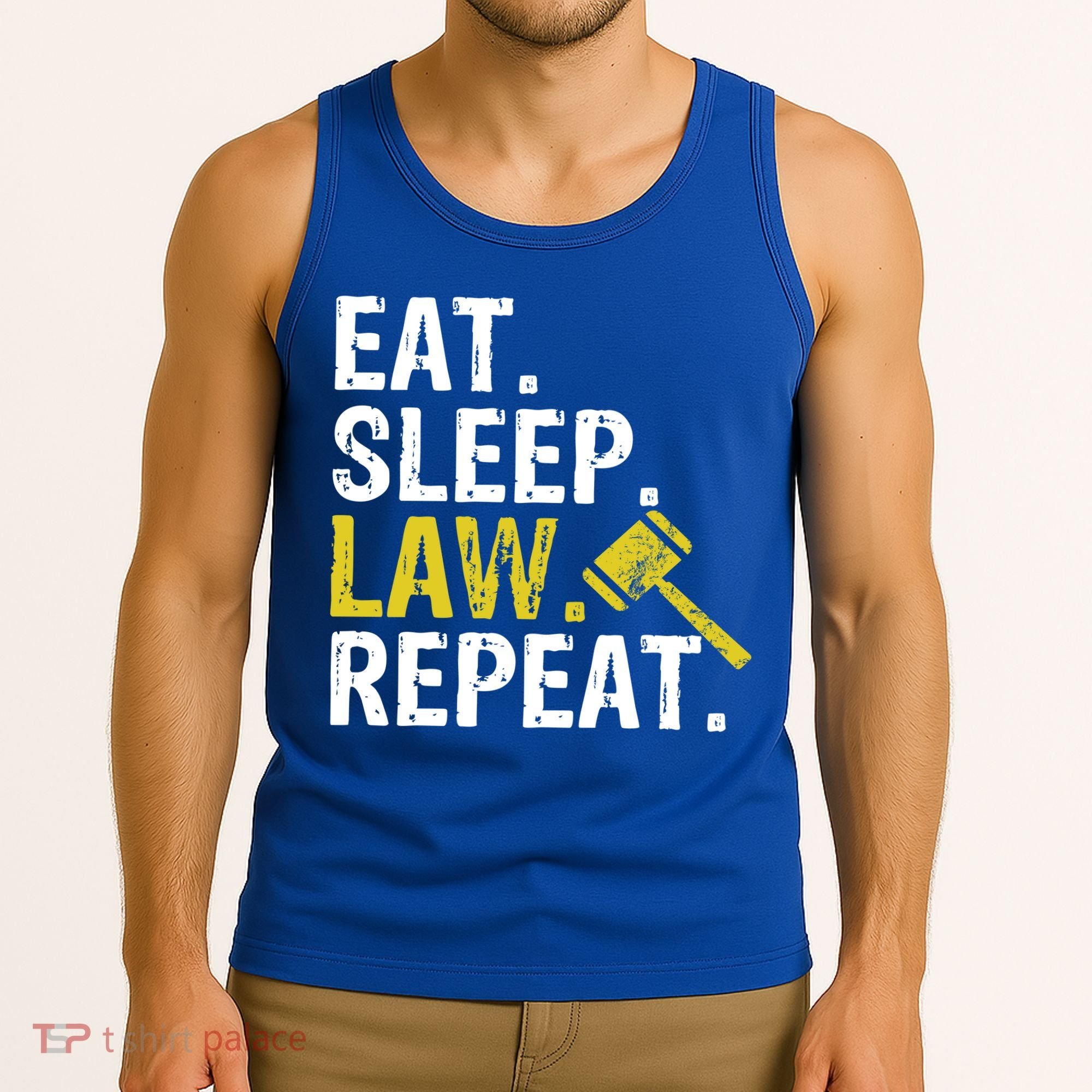 Eat Sleep Law Repeat School Lawyer Gift Tank Top