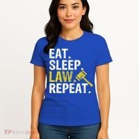 Eat Sleep Law Repeat School Lawyer Gift Women's T-Shirt thumb 4