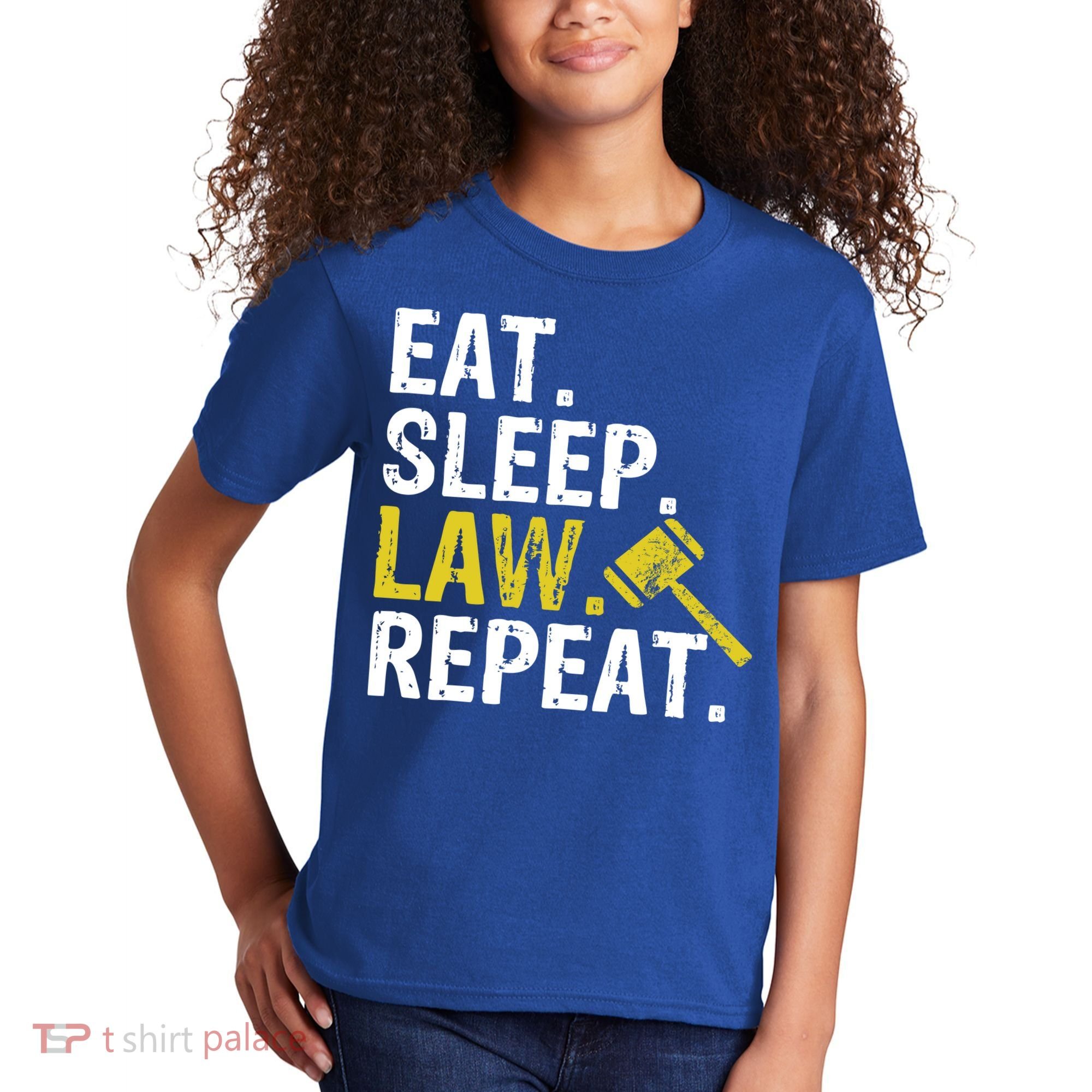 Eat Sleep Law Repeat School Lawyer Gift Kids T-Shirt