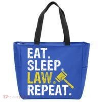 Eat Sleep Law Repeat School Lawyer Gift Tote Bag thumb 0
