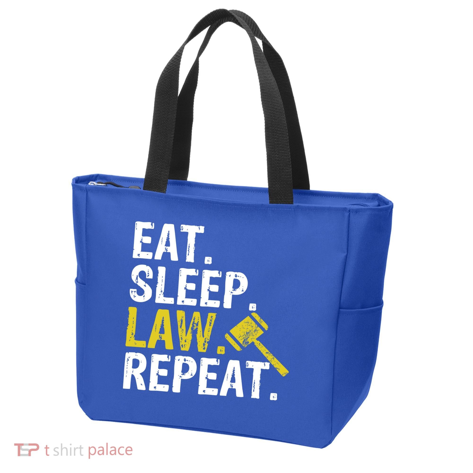 Eat Sleep Law Repeat School Lawyer Gift Tote Bag
