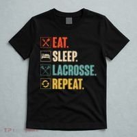 Eat Sleep Lacrosse Repeat Funny Retro Vintage LAX Team Gifts T-Shirt thumb 5