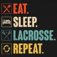 Eat Sleep Lacrosse Repeat Funny Retro Vintage LAX Team Gifts T-Shirt thumb 7
