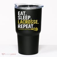 Eat Sleep Lacrosse Repeat Sports Team Game Gift Tumbler thumb 0
