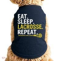 Eat Sleep Lacrosse Repeat Sports Team Game Gift Doggie Tank thumb 0