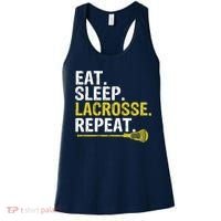 Eat Sleep Lacrosse Repeat Sports Team Game Gift Women's Tank Top thumb 0