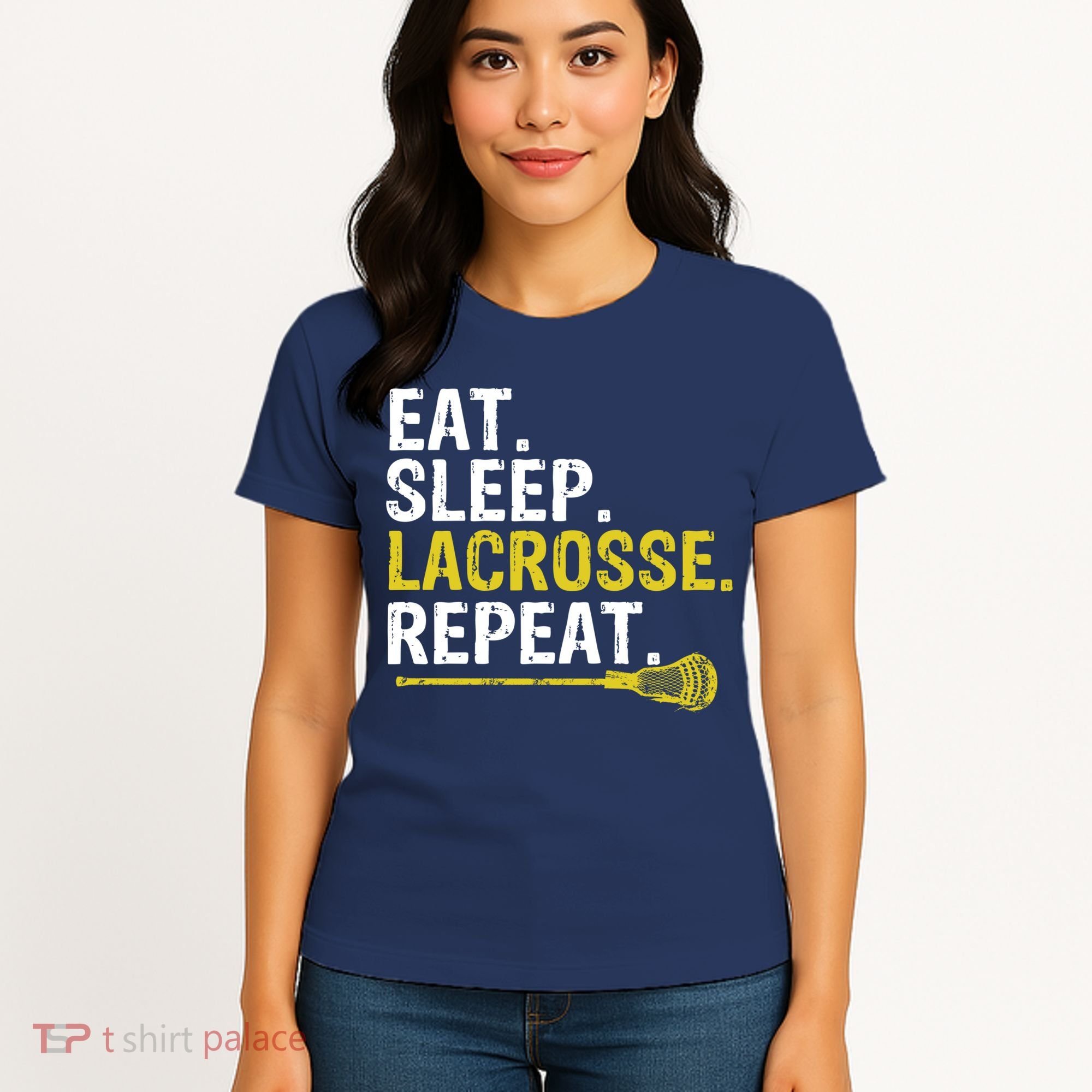 Eat Sleep Lacrosse Repeat Sports Team Game Gift Women's T-Shirt