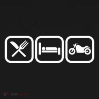 Eat Sleep Motorcycle Biker Fan Apron thumb 3
