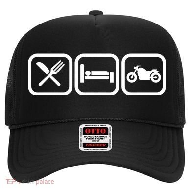 Eat Sleep Motorcycle Biker Fan Hat