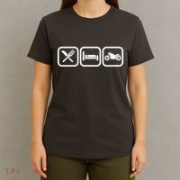 Eat Sleep Motorcycle Biker Fan T-Shirt thumb 4