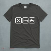 Eat Sleep Motorcycle Biker Fan T-Shirt thumb 5