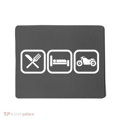 Eat Sleep Motorcycle Biker Fan Mousepad