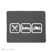 Eat Sleep Motorcycle Biker Fan Mousepad thumb 0