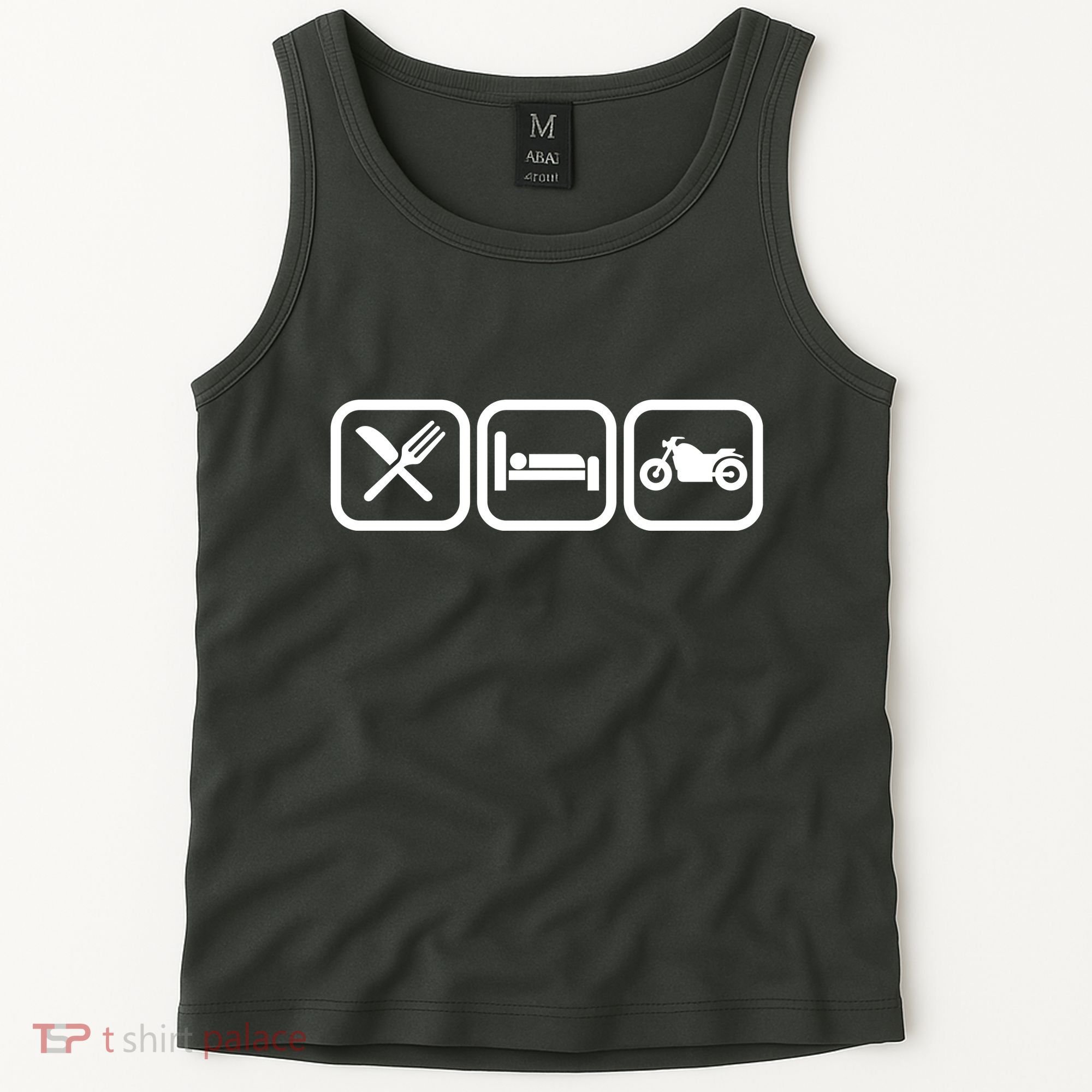 Eat Sleep Motorcycle Biker Fan Tank Top