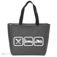 Eat Sleep Motorcycle Biker Fan Tote Bag thumb 0