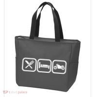 Eat Sleep Motorcycle Biker Fan Tote Bag thumb 3