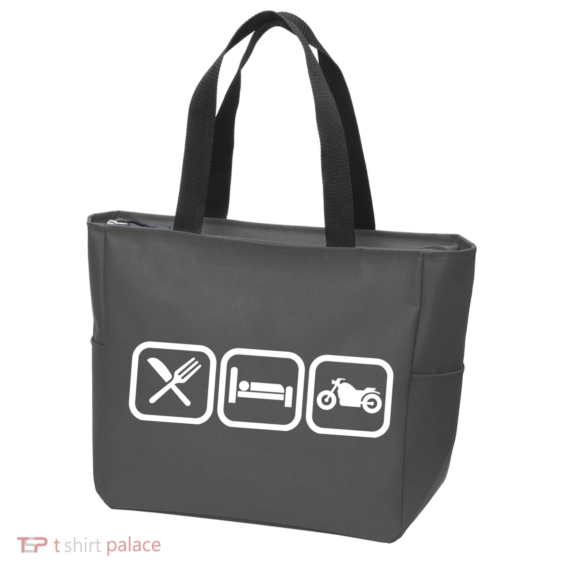 Eat Sleep Motorcycle Biker Fan Tote Bag