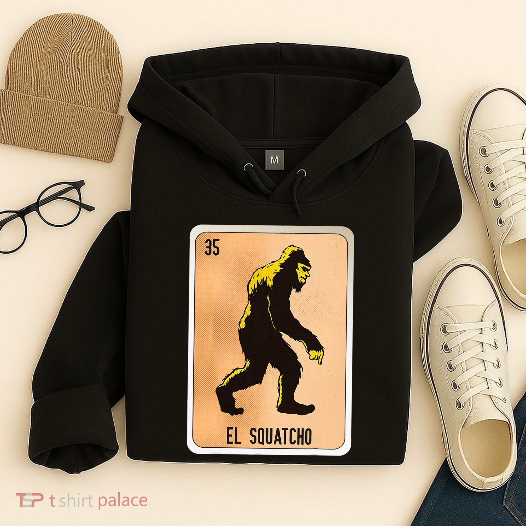 El Squatcho Mexican Slang Chicano Bingo Cards Hoodie