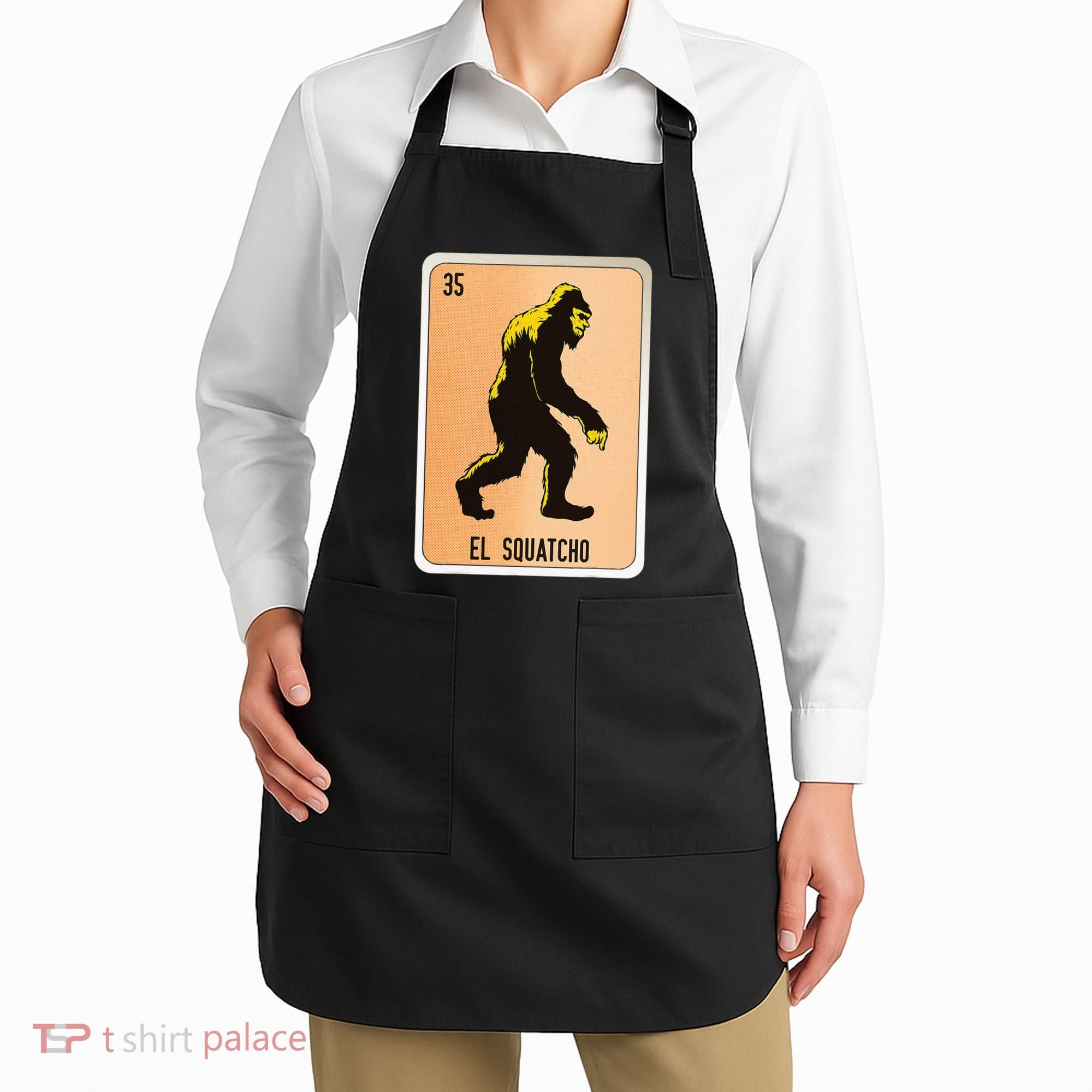 El Squatcho Mexican Slang Chicano Bingo Cards Apron
