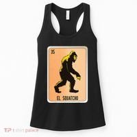 El Squatcho Mexican Slang Chicano Bingo Cards Women's Tank Top thumb 0