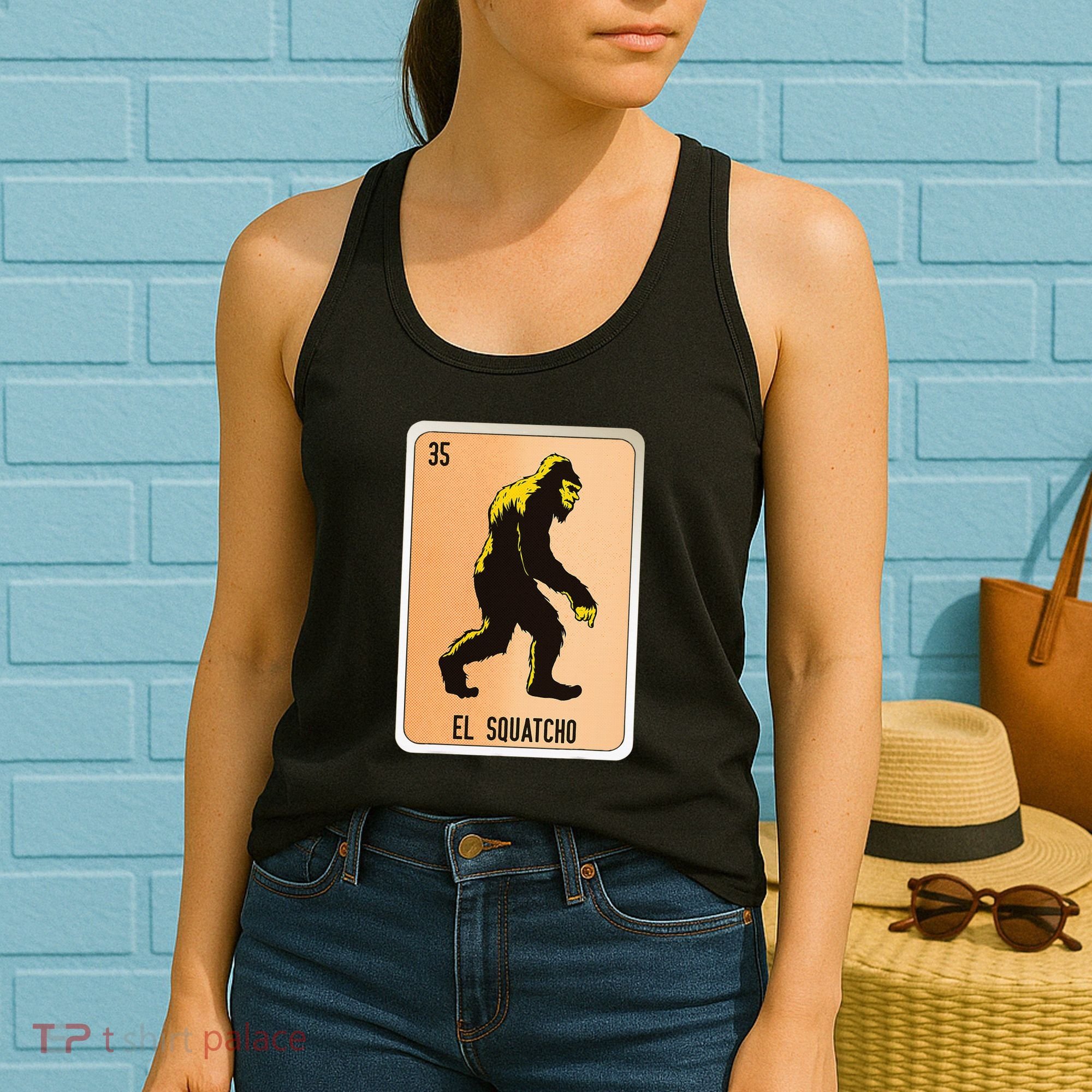El Squatcho Mexican Slang Chicano Bingo Cards Women's Tank Top