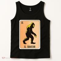 El Squatcho Mexican Slang Chicano Bingo Cards Tank Top thumb 2