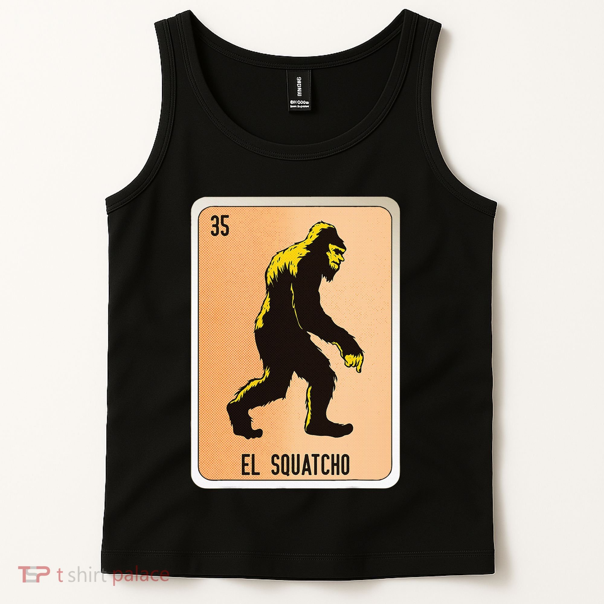 El Squatcho Mexican Slang Chicano Bingo Cards Tank Top