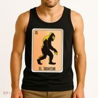 El Squatcho Mexican Slang Chicano Bingo Cards Tank Top thumb 3