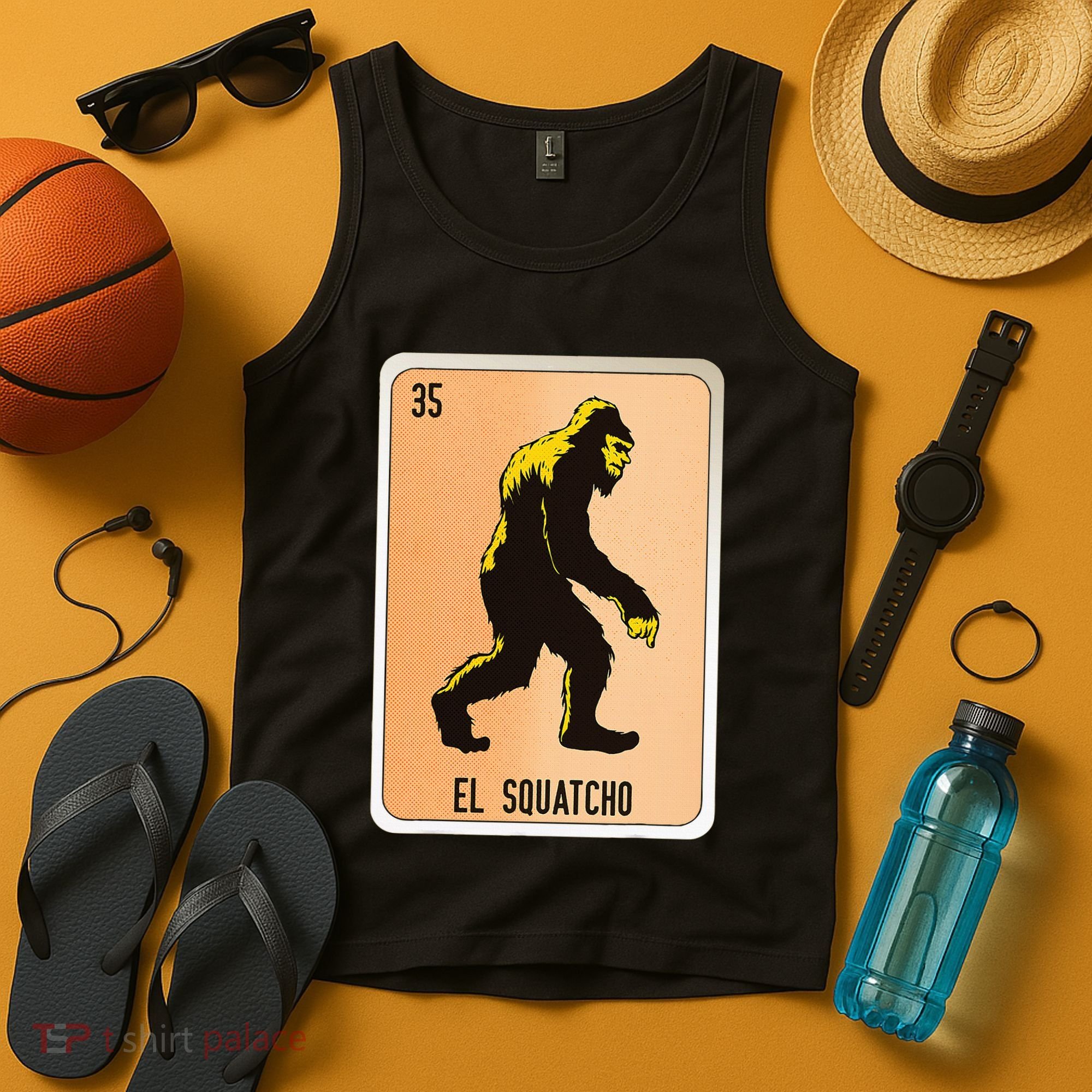 El Squatcho Mexican Slang Chicano Bingo Cards Tank Top