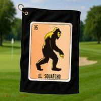 El Squatcho Mexican Slang Chicano Bingo Cards Golf Towel thumb 1