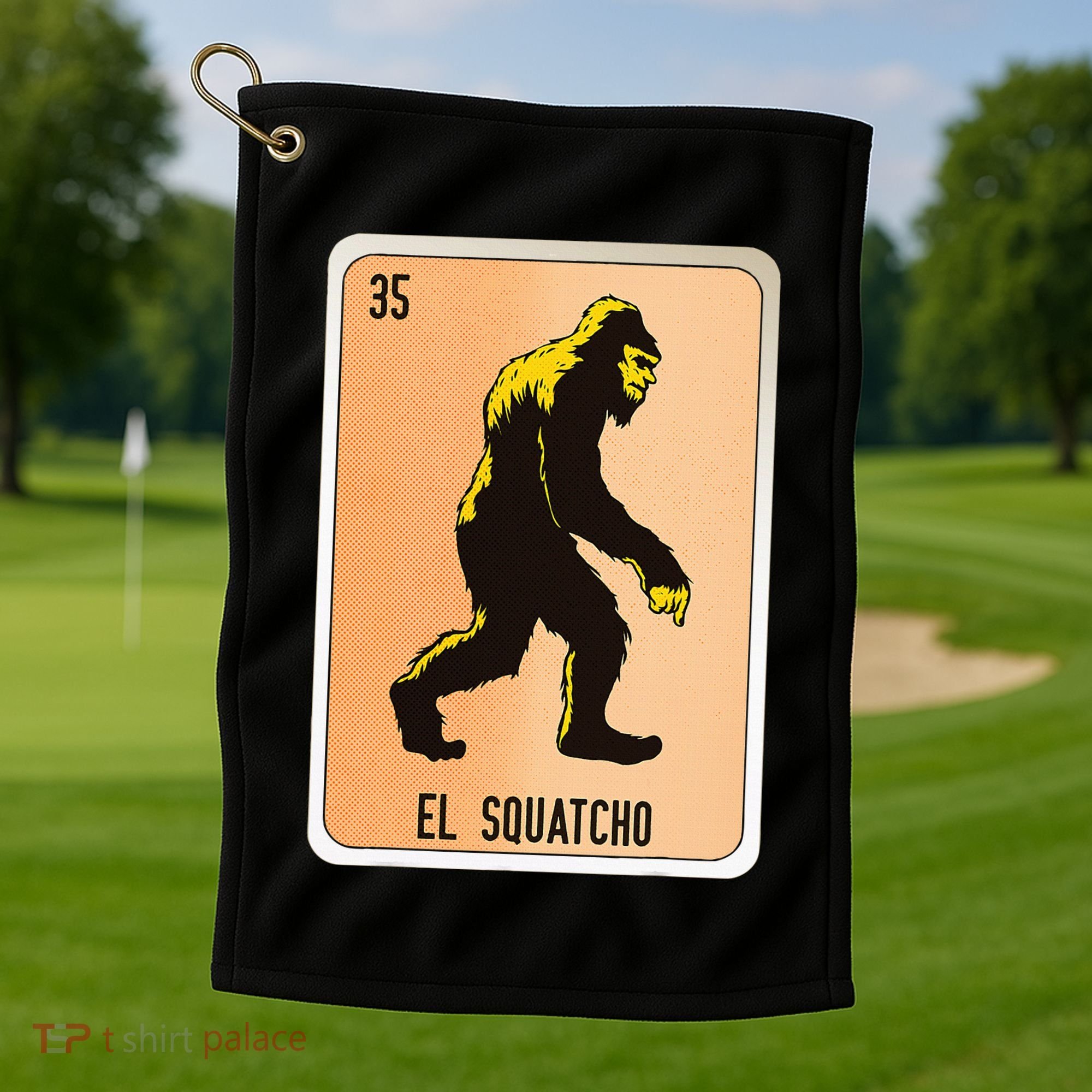 El Squatcho Mexican Slang Chicano Bingo Cards Golf Towel