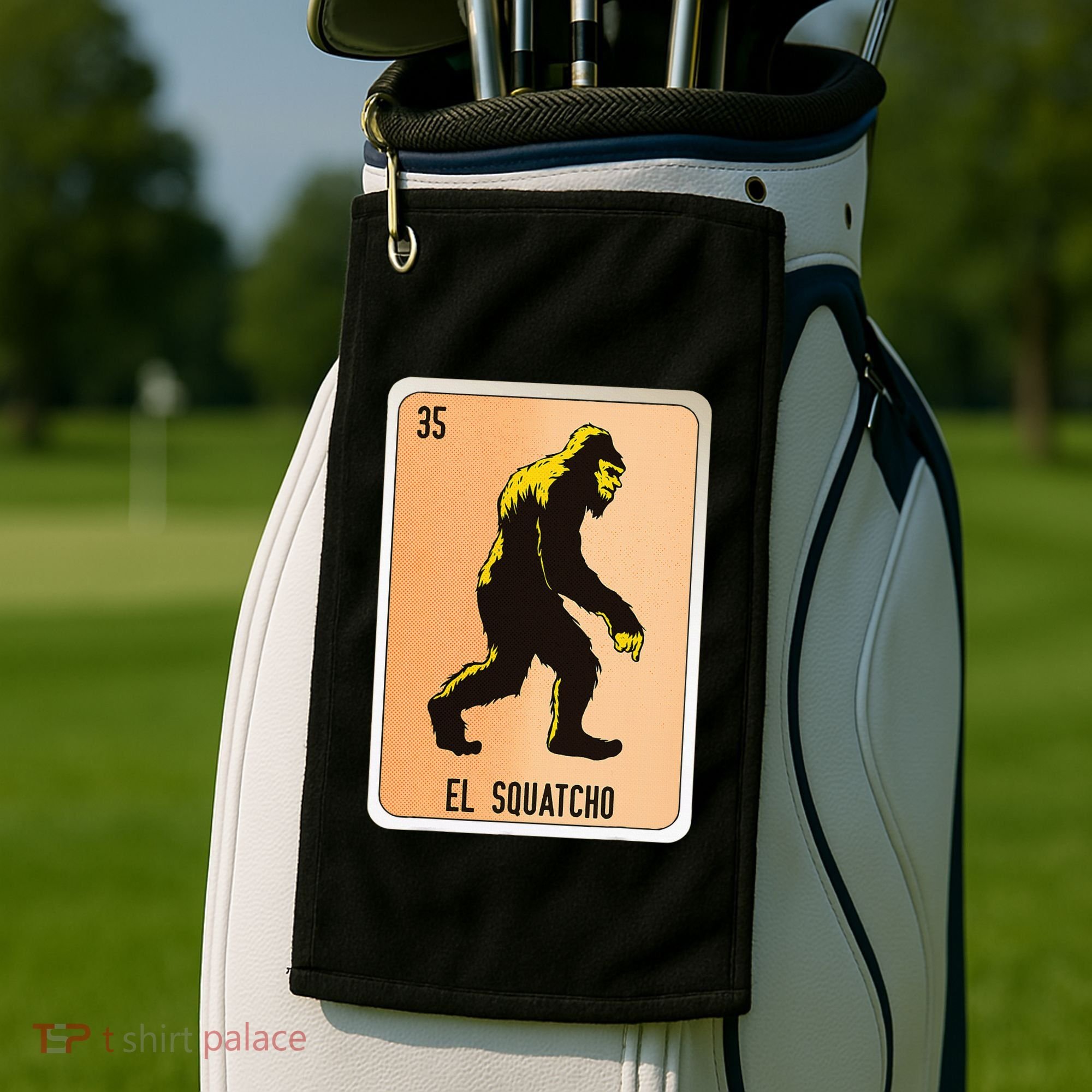 El Squatcho Mexican Slang Chicano Bingo Cards Golf Towel