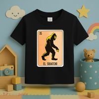 El Squatcho Mexican Slang Chicano Bingo Cards Toddler T-Shirt thumb 3