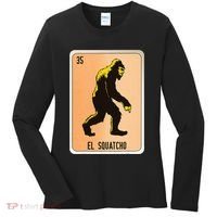 El Squatcho Mexican Slang Chicano Bingo Cards Women's Long Sleeve Shirt thumb 0