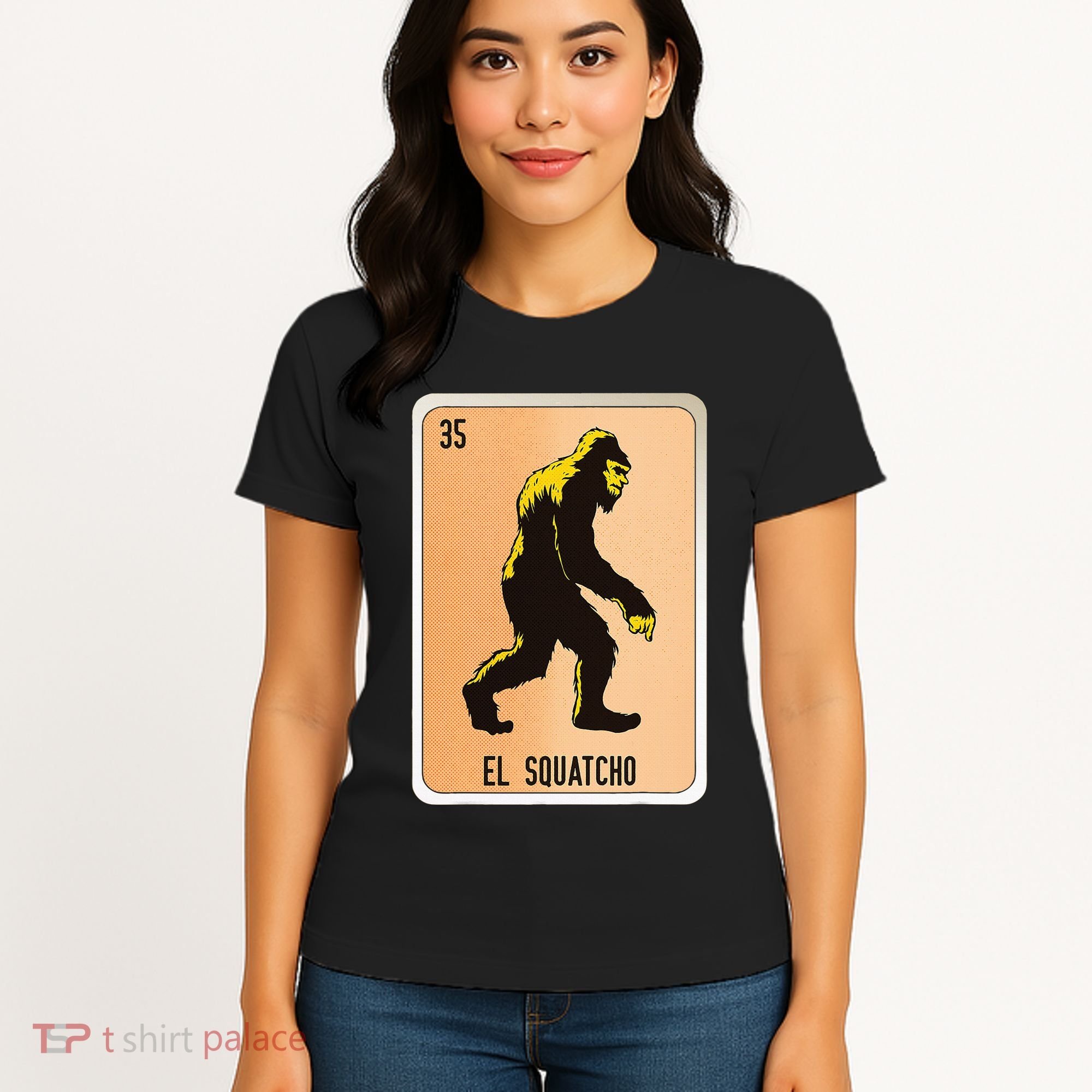 El Squatcho Mexican Slang Chicano Bingo Cards Women's T-Shirt