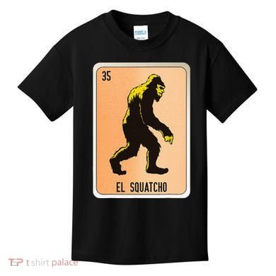 El Squatcho Mexican Slang Chicano Bingo Cards Kids T-Shirt