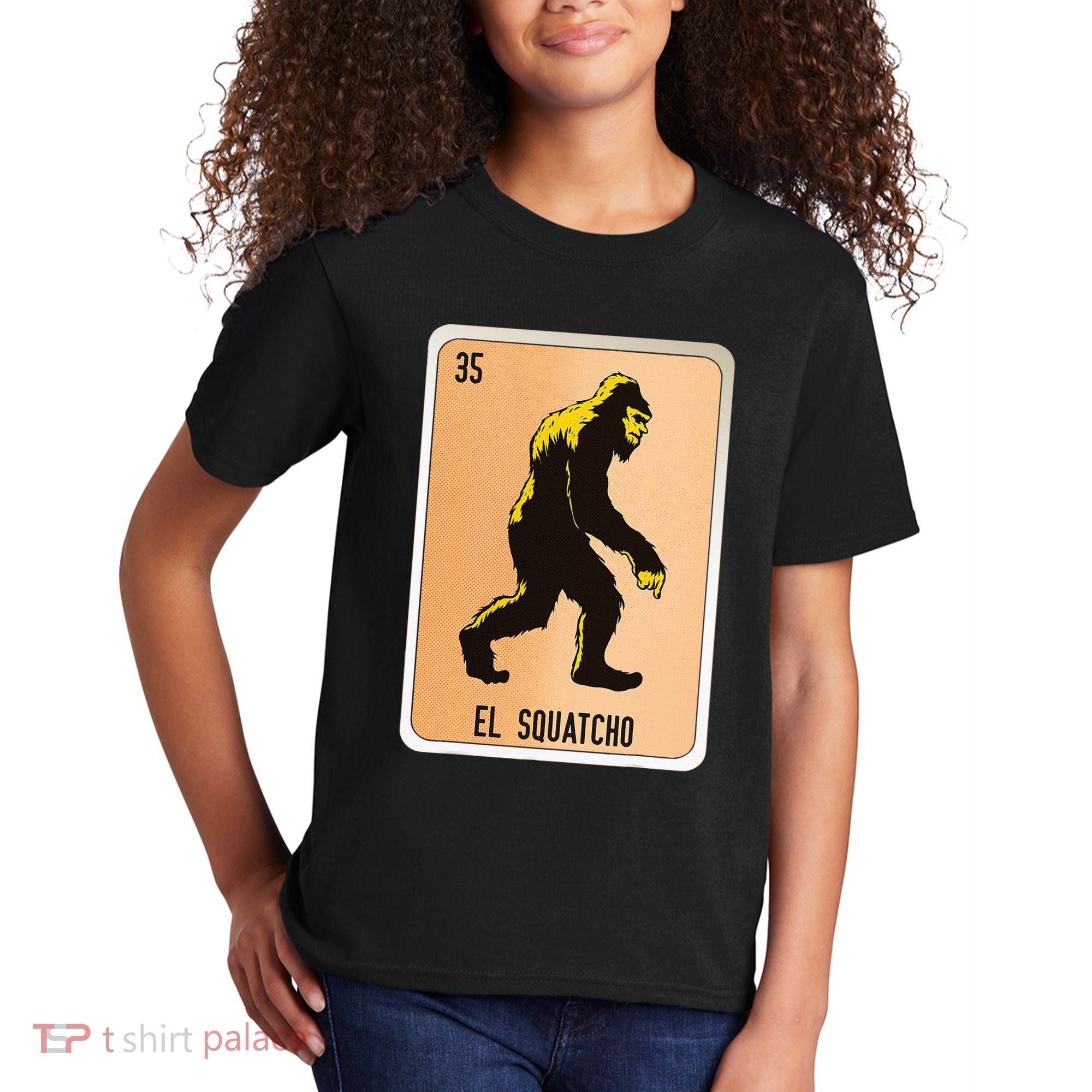 El Squatcho Mexican Slang Chicano Bingo Cards Kids T-Shirt