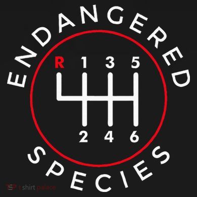 Endangered Species Manual Gearbox Stick Shift 6 Speed T-Shirt