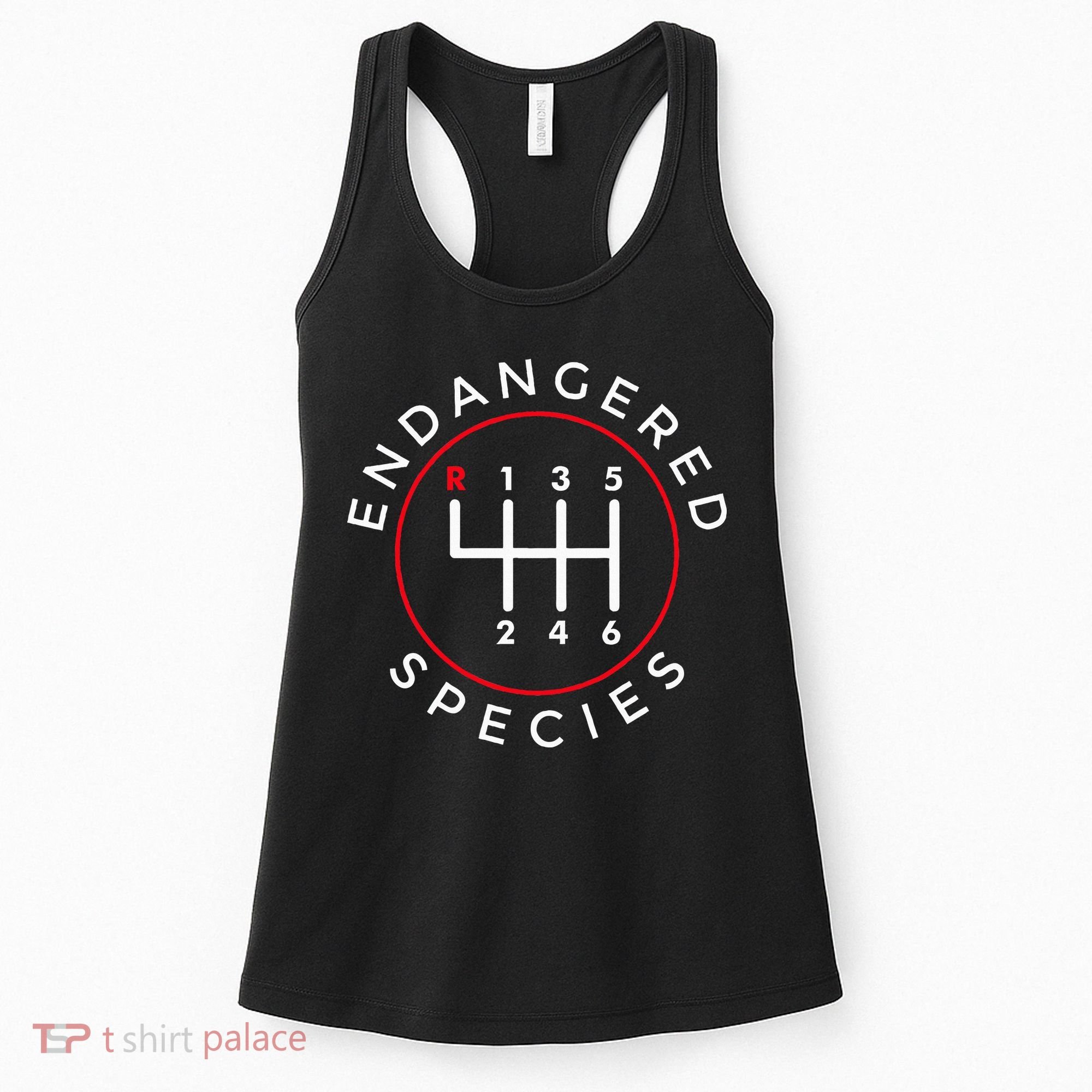 Endangered Species Manual Gearbox Stick Shift 6 Speed Women's Tank Top